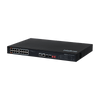 Switch Não Gerenciável 16 Portas Fast e 2 Portas SFP SF 1822 HI PoE Preto Intelbras