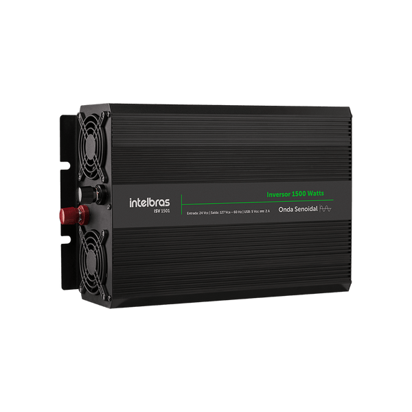 Inversor de Tensão Onda Senoidal 1500W 24Vcc 127Vac Intelbras ISV 1501