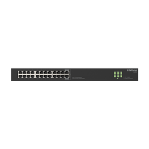 Switch Não Gerenciavel 24 portas Gigabit S1124G Preto Intelbras