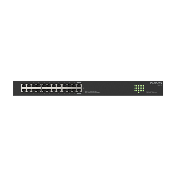 Switch Não Gerenciavel 24 portas Gigabit S1124G Preto Intelbras