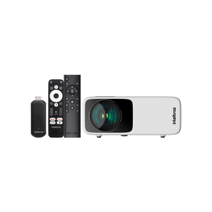 Kit Projetor 3800 Lúmens e Smart TV Stick PFLS210 Full HD Intelbras