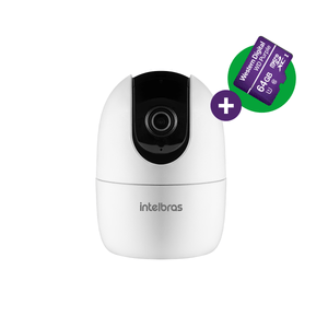 Kit Câmera Interna Inteligente Wi-Fi Full HD Intelbras IM4 C Com MicroSD 64GB