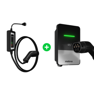 Kit Carregador portátil Mini 3 kW + Estação de recarga Home 7,4 kW