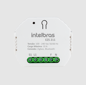 Minicontrolador Inteligente Zigbee EZS 211 Intelbras para 1 Interruptor