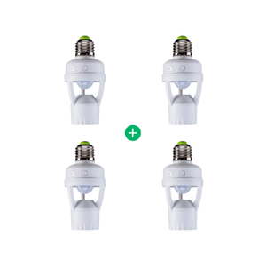 Kit Interruptor Sensor de Presença Intelbras para iluminação com soquete ESP 360 S - 4 unidades